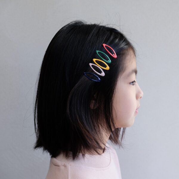Mimi & Lula Mimi & Lula Mini Enamel Clic Clacs 5060925059595 Mimi SS25 Verzorging Haaraccessoires Haarspeldjes Wijs west