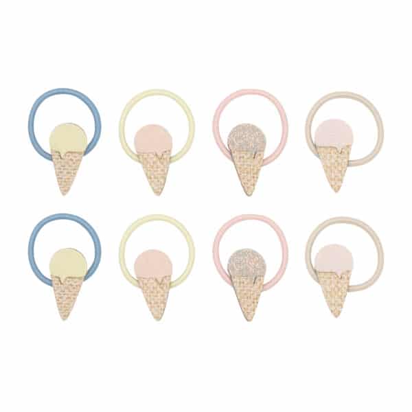 Mimi & Lula Mimi & Lula Ice Cream Mini Ponies 5060925059854 Mimi SS25 Verzorging Haaraccessoires Haarelastiekjes Wijs west