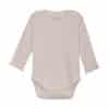 Huttelihut Huttelihut Body LS Rib Sepia Rose 5713438274725 Huttelihut SS25 Kleding & Accessoires Baby Rompers Wijs west