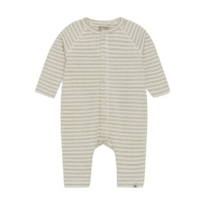 Huttelihut Huttelihut Romper LS Melange Rib Irish Cream 5713438275326 Huttelihut SS25 Kleding & Accessoires Baby Rompers Wijs west