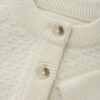 Huttelihut Huttelihut Cardigan Knit Antique White 5713438275494 Huttelihut SS25 Kleding & Accessoires Baby Bovenstukjes Wijs west