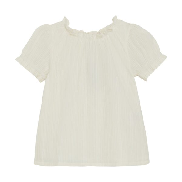 Huttelihut Huttelihut Blouse SS Woven Antique White 5713438279065 Huttelihut SS25 Kleding & Accessoires Shirts  Wijs west