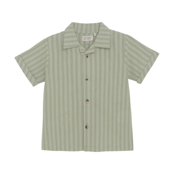 Huttelihut Huttelihut Shirt SS YD Stripe Desert Sage 5713438279683 Huttelihut SS25 Kleding & Accessoires Shirts  Wijs west