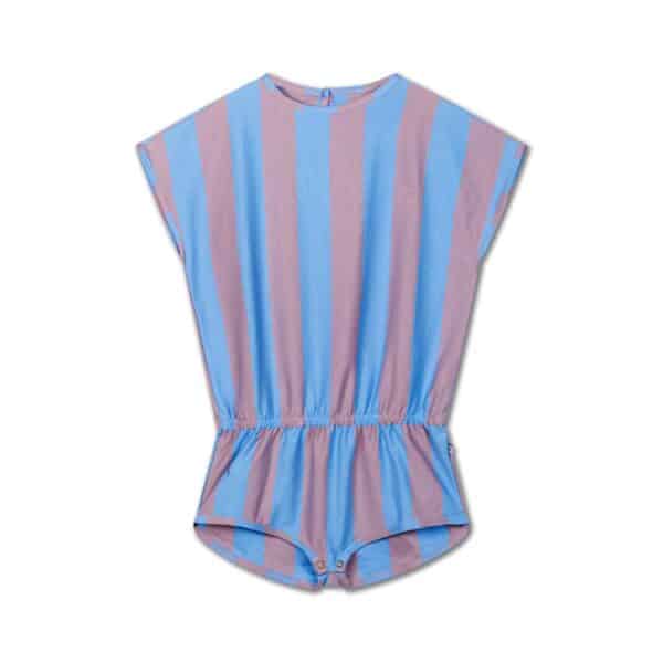 Repose AMS Repose Ams 52. Playsuit Summer Blue Elderberry Stripe 8721234612082 Repose SS25 Kleding & Accessoires Jumpsuits & Overalls  Wijs west