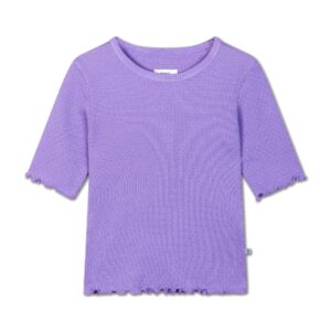 Repose AMS Repose Ams 60. Slim Tee Violet Lavendula 8721234601932 Repose SS25 Kleding & Accessoires Shirts T-shirts Wijs west