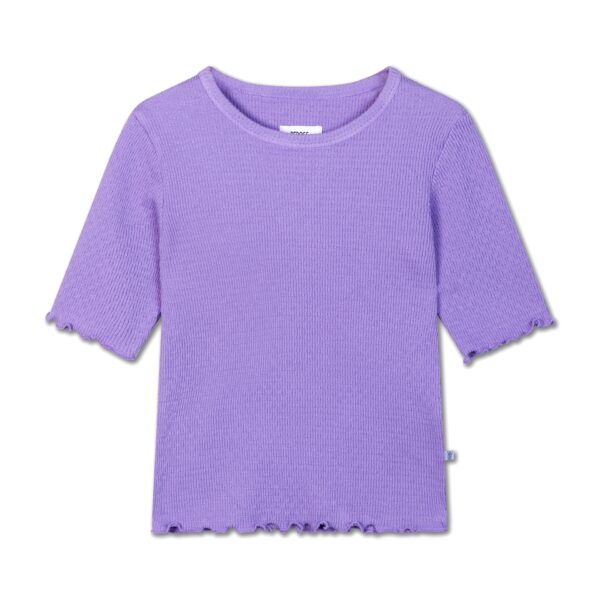 Repose AMS Repose Ams 60. Slim Tee Violet Lavendula 8721234601932 Repose SS25 Kleding & Accessoires Shirts T-shirts Wijs west