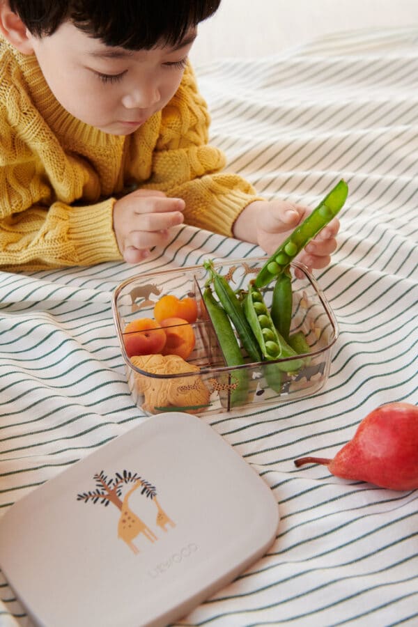 Liewood Liewood Arthur Tritan Lunchbox All Together / Sandy  5715493422295 Liewood Verzorging Eten & Drinken Lunchbakjes & Drinkbekers Wijs west