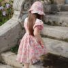 Konges Sløjd Konges Sløjd Coeur Scallop Sun Hat Gots Fleur Anglaise 5715681039038 Konges SS25 Kleding & Accessoires Accessoires Hoedjes & Petjes Wijs west