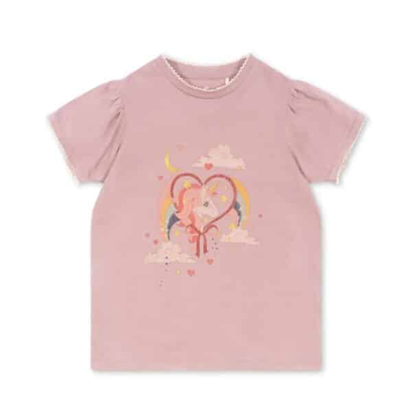 Konges Sløjd Konges Sløjd Famo Puff Tee Gots Deauville Mauve 5715681030226 Konges SS25 Kleding & Accessoires Shirts T-shirts Wijs west