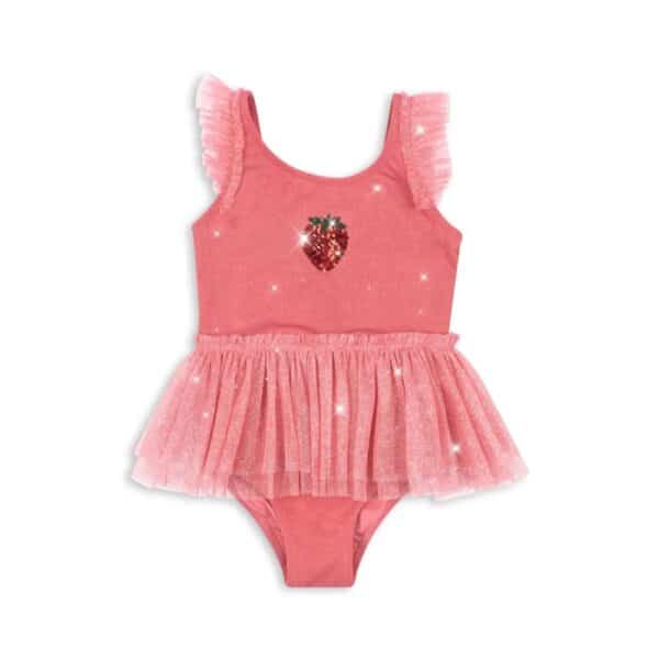Konges Sløjd Konges Sløjd Amandine Swimsuit Rapture Rose 5715681035733 Konges SS25 Kleding & Accessoires Zwemkleding  Wijs west