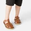 Salt-Water Sandals Salt-Water Sandals Shark Child Tan 0000523440529 Saltw SS25 Kleding & Accessoires Schoenen Sandalen Wijs west
