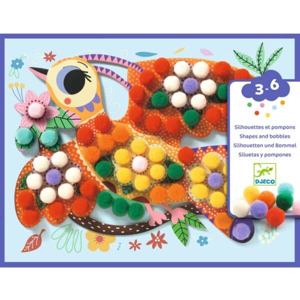 Djeco Knutselset Pompons & Vogels
