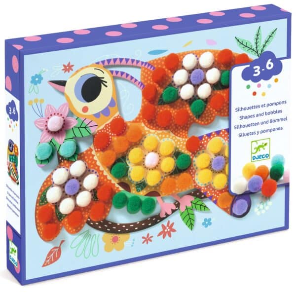 Djeco Knutselset Pompons & Vogels
