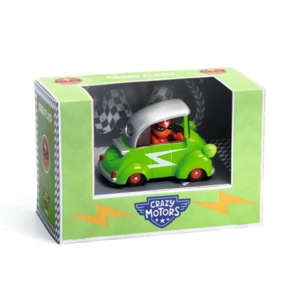 Djeco Djeco Crazy Motors Auto Green Flash 3070900054714 Djeco Ap25 Speelgoed & Spellen Voertuigen  Wijs west