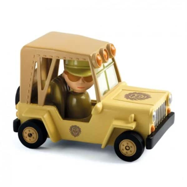 Djeco Djeco Crazy Motors Auto Lion Safari 3070900054806 Djeco Ap25 Speelgoed & Spellen Voertuigen  Wijs west