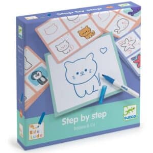 Djeco Djeco Step By Step Tekenkaarten Baby & Co  Djeco Ap25 Speelgoed & Spellen Knutselen  Wijs west