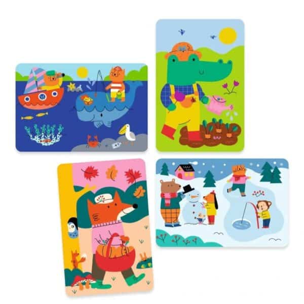 Djeco Djeco Watermagie 4 Seizoenen  Djeco Ap25 Speelgoed & Spellen Knutselen  Wijs west