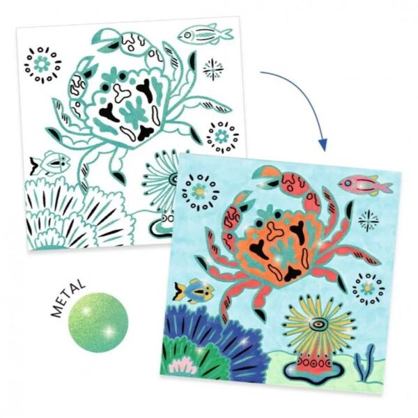 Djeco Djeco Knutselpaket Onder Zee  Djeco Ap25 Speelgoed & Spellen Knutselen  Wijs west