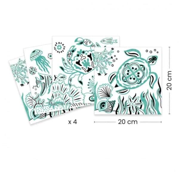 Djeco Djeco Knutselpaket Onder Zee  Djeco Ap25 Speelgoed & Spellen Knutselen  Wijs west