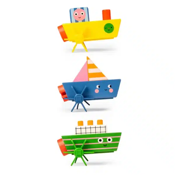 Kidoki Houten Opwind Bootje
