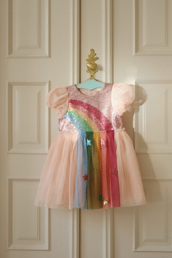 Konges Sløjd Odette Regenboog Jurk Evening Sand - Afbeelding 7