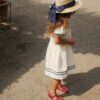 Konges Sløjd Konges Sløjd Allie Sailor Hat Navy Blazer 5715681060766 SS25 Konges Kleding & Accessoires Accessoires Hoedjes & Petjes Wijs west