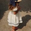 Konges Sløjd Konges Sløjd Allie Sailor Hat Navy Blazer 5715681060766 SS25 Konges Kleding & Accessoires Accessoires Hoedjes & Petjes Wijs west