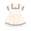 Konges Sløjd Konges Sløjd Allie Sailor Jurk Gots Optic White 5715681060544 SS25 Konges Kleding & Accessoires Rokjes & Jurkjes  Wijs west