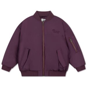 Repose AMS Repose Ams 2. Bomber Coat Crimson Plum 8721339600311 AW25 Repose Kleding & Accessoires Jassen  Wijs west