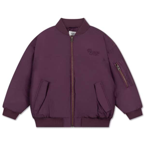 Repose AMS Repose Ams 2. Bomber Coat Crimson Plum 8721339600311 AW25 Repose Kleding & Accessoires Jassen  Wijs west