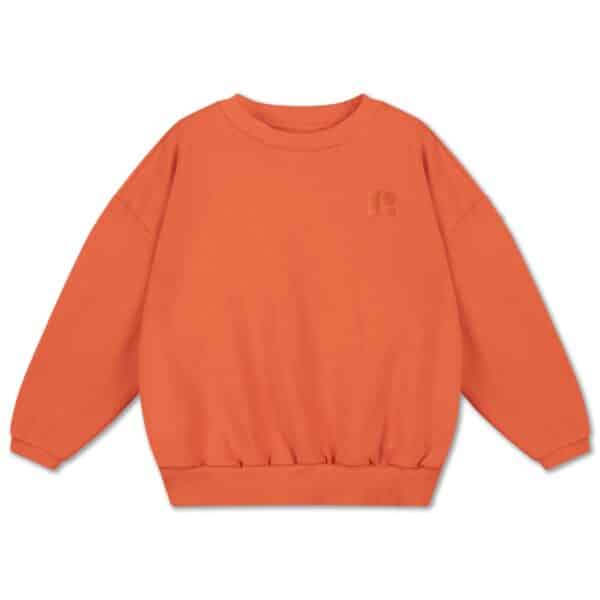 Repose AMS Repose Ams 14. Cozydrop Sweater Radiant Red 8721339604135 AW25 Repose Kleding & Accessoires Sweaters & Truien  Wijs west