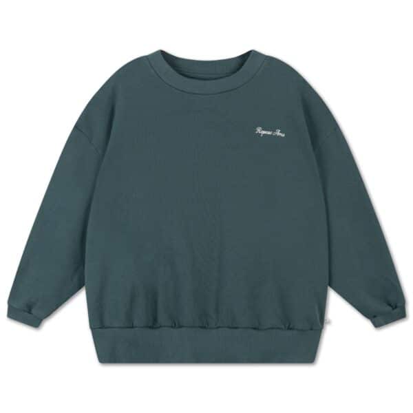 Repose AMS Repose Ams 14. Cozydrop Sweater Country Green 8721339604227 AW25 Repose Kleding & Accessoires Sweaters & Truien  Wijs west