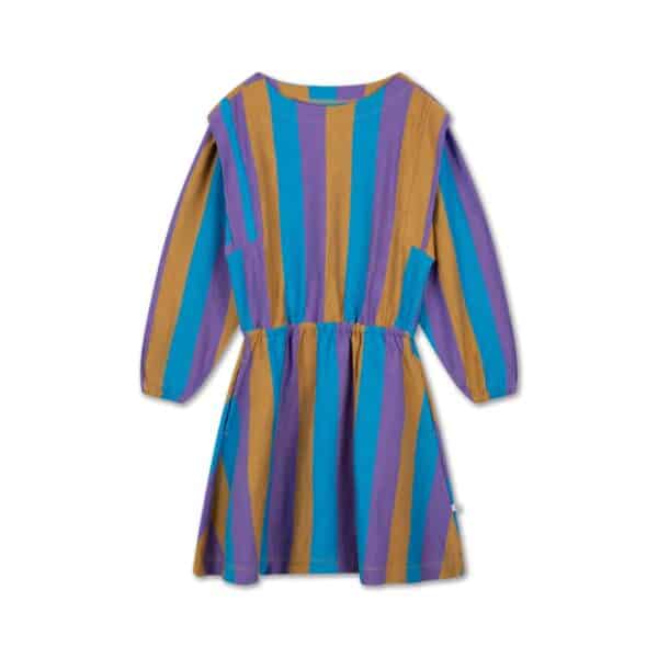 Repose AMS Repose Ams 40.A Simple Fit Dress Tricolor Block Stripe 8721339609130 AW25 Repose Kleding & Accessoires Rokjes & Jurkjes  Wijs west