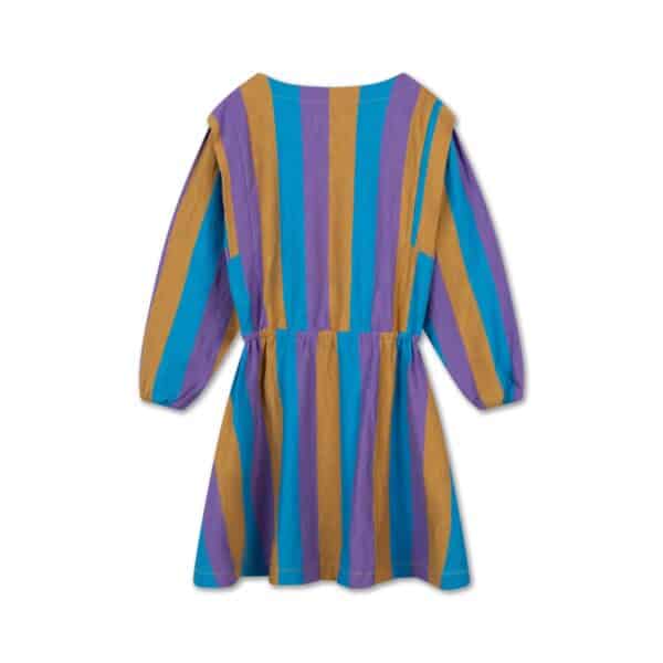Repose AMS Repose Ams 40.A Simple Fit Dress Tricolor Block Stripe 8721339609130 AW25 Repose Kleding & Accessoires Rokjes & Jurkjes  Wijs west