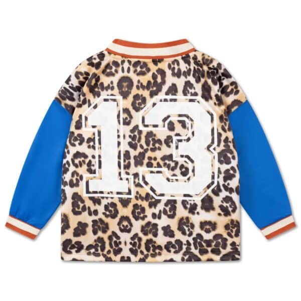Repose AMS Repose Ams 52. Soccer Tee Leopard Glitch Color Block 8721339610259 AW25 Repose Kleding & Accessoires Shirts T-shirts Wijs west