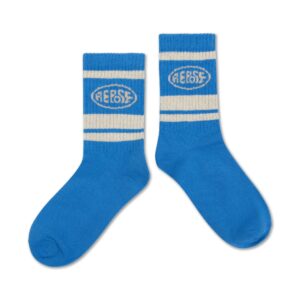 Repose AMS Repose Ams 81. Sporty Sock Cool Pool Logo 8721339602261 AW25 Repose Kleding & Accessoires Sokken & Maillots  Wijs west