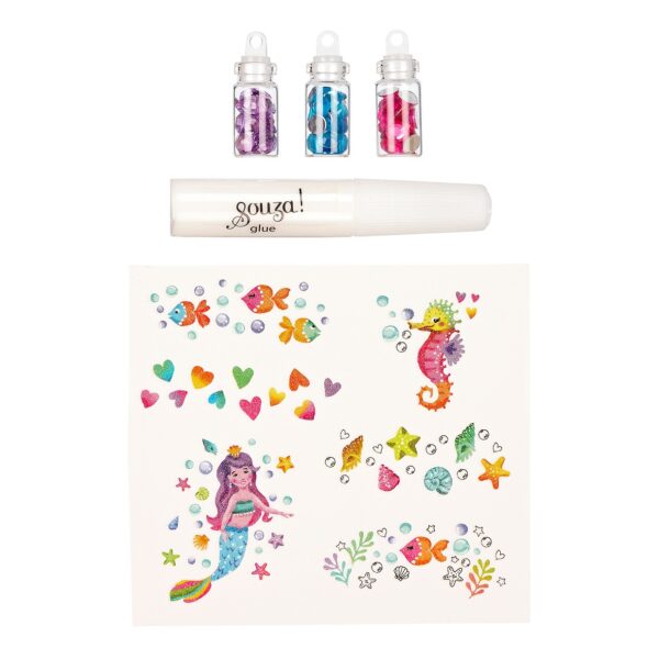 Souza Glitter tattoo set Zeemeermin