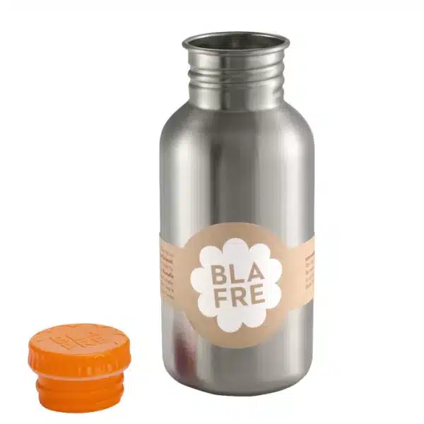 Blafre Blafre Drinkfles Roestvrijstaal Oranje 7090015490630 Blafre Verzorging Eten & Drinken Lunchbakjes & Drinkbekers Wijs west