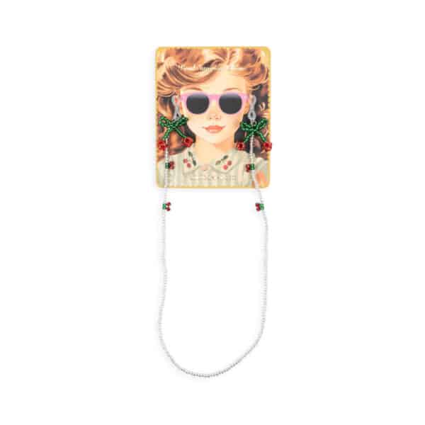 Konges Sløjd Zonnebrilketting – Cherry Style 🍒