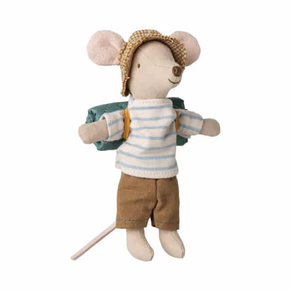 Maileg Hiker mouse, Big brother - Stripes