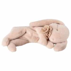 Maileg Sleeping bunny plush, Small - Powder