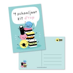 Kaart 't schooljaar zit d'rop