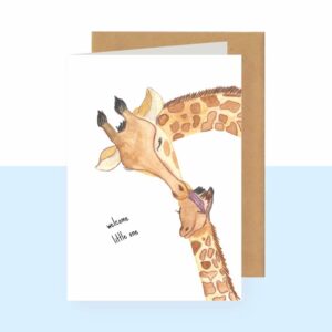 Studio Bertha Dubbele wenskaart - Welcome Little One