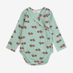 Bobo Choses Bobo Choses Race Car All Over Body Light Green 8445782320632 AW25 Bobo Kleding & Accessoires Baby Rompers Wijs west