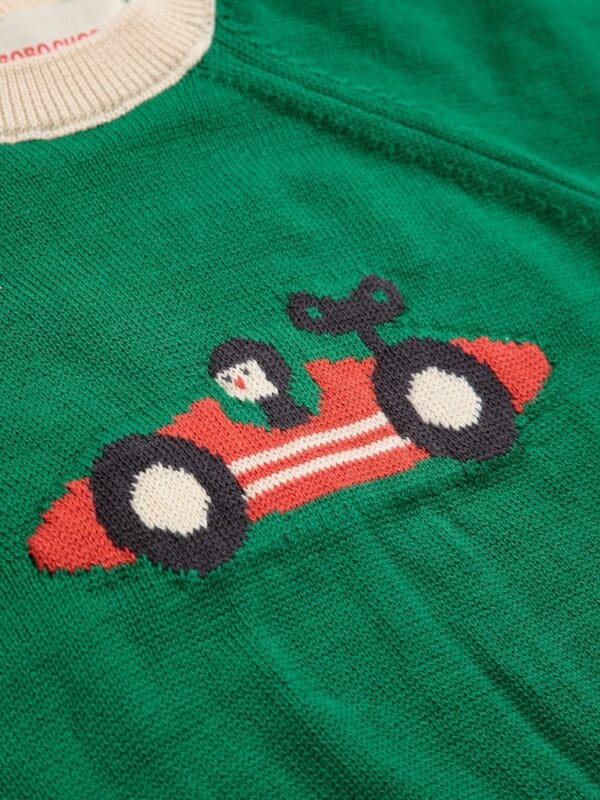 Bobo Choses Bobo Choses Race Car Jumper Offwhite 8445782321479 AW25 Bobo Kleding & Accessoires Baby Pakjes Wijs west