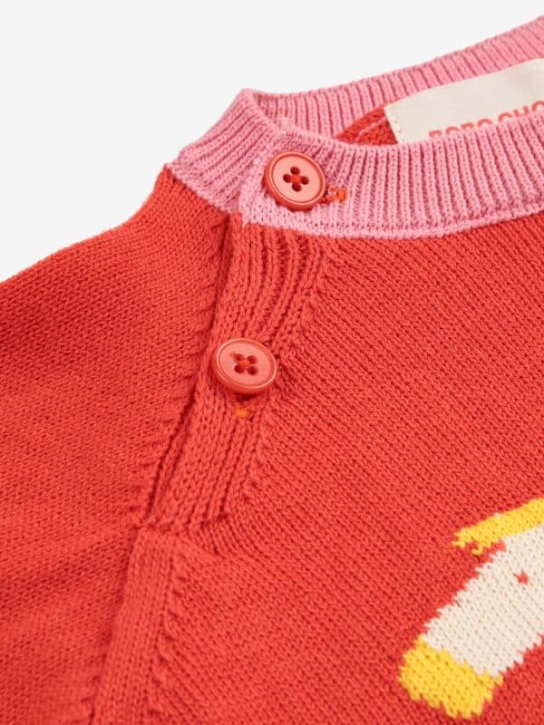 Bobo Choses Bobo Choses Rocking Horse Jumper Red 8445782321523 AW25 Bobo Kleding & Accessoires Baby Pakjes Wijs west