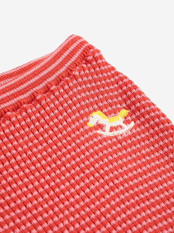 Bobo Choses Bobo Choses Rocking Horse Knitted Footed Leggings Pink 8445782321622 AW25 Bobo Kleding & Accessoires Baby Broekjes Wijs west