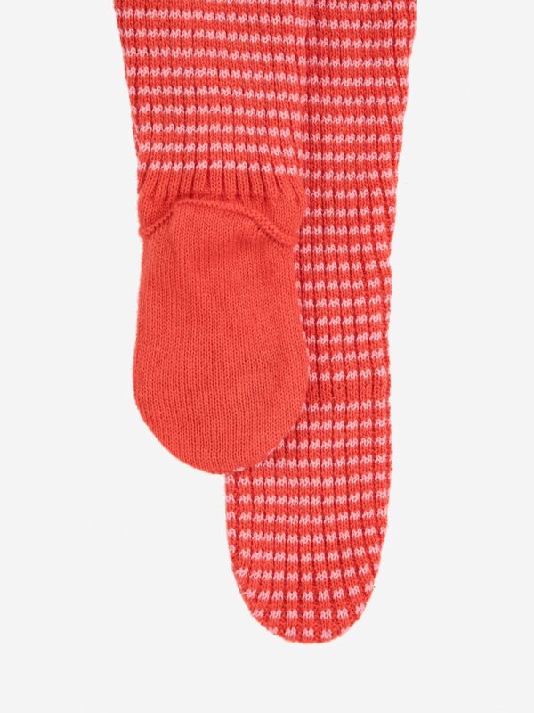 Bobo Choses Bobo Choses Rocking Horse Knitted Footed Leggings Pink 8445782321622 AW25 Bobo Kleding & Accessoires Baby Broekjes Wijs west