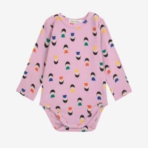 Bobo Choses Bobo Choses Game Pawns All Over Body Lavender 8445782321752 AW25 Bobo Kleding & Accessoires Baby Rompers Wijs west