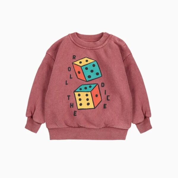 Bobo Choses Bobo Choses Roll The Dice Sweatshirt Brown 8445782322971 AW25 Bobo Kleding & Accessoires Baby Bovenstukjes Wijs west